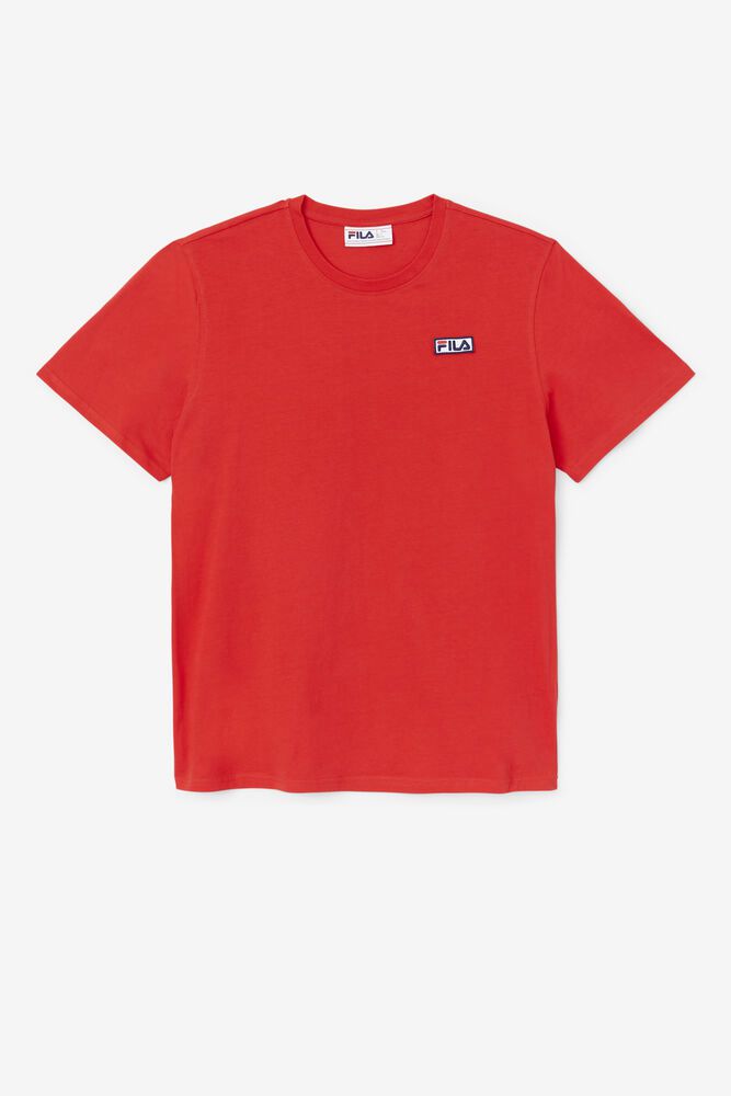 Fila Skylar Red T-Shirt Mens - NZ 73948-XTMY